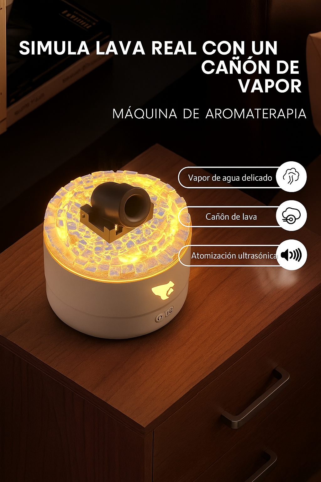 Humidificador- Difusor FUMEX + 3 Esencias de REGALO + Ebook!