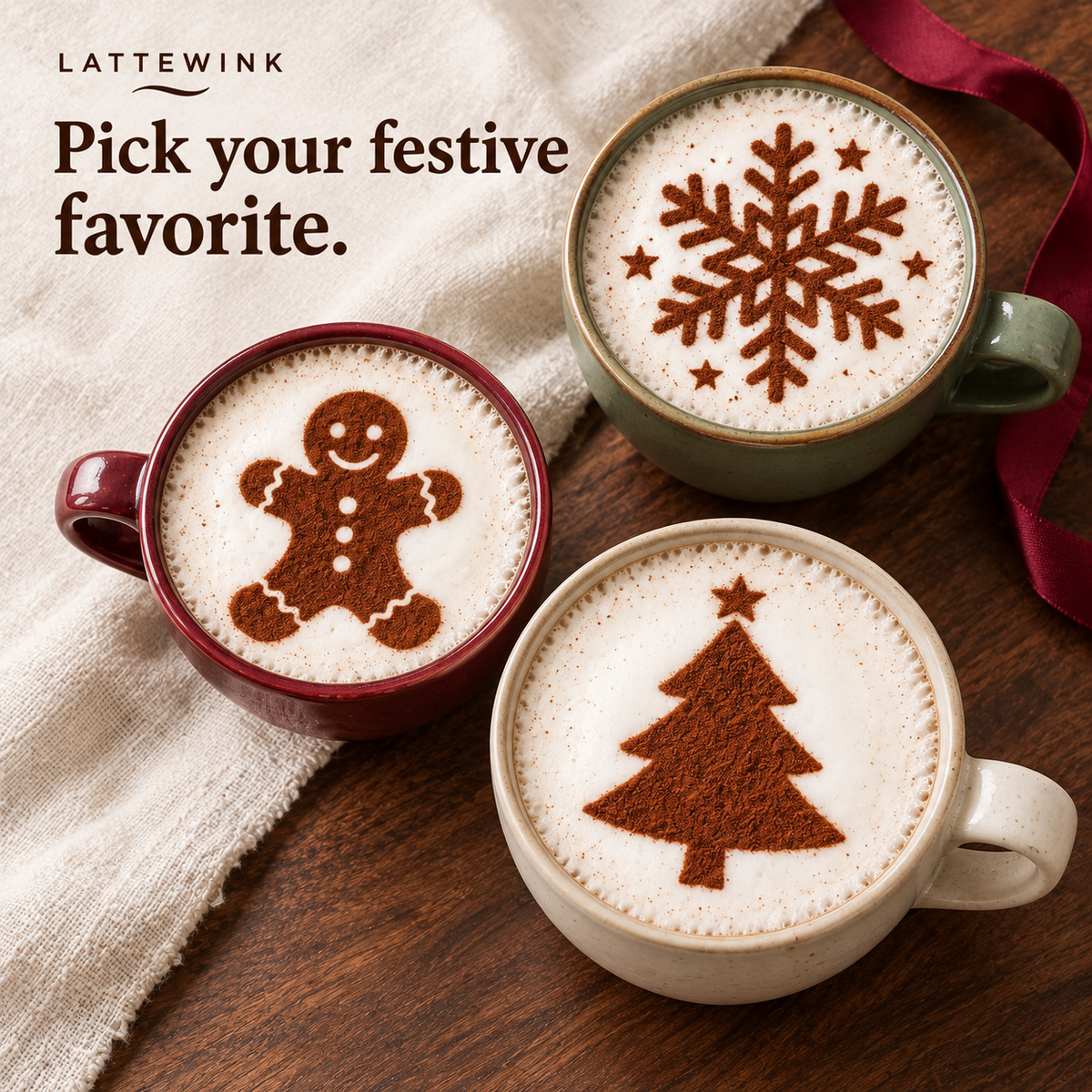LatteWink™ Mini Coffee Art Maker